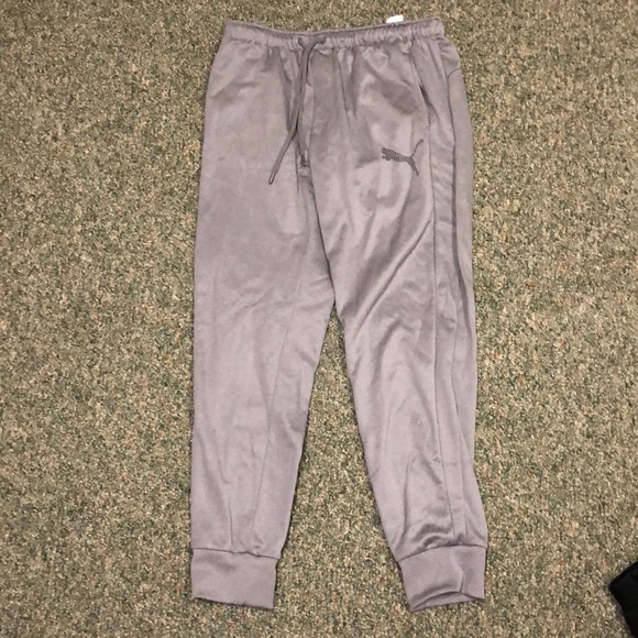grey sweatpants puma